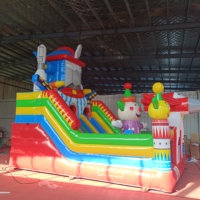 Château gonflable avec toboggan en PVC, 4m*6m*5m, vente chaude, maison de saut gonflable commerciale pour enfants