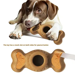 Chew kháng Dog xương chậm Feeder-stuffable với kibble, freezable cho mọc răng & Câu Đố chơi - Product Image 5