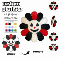 Fabricant de jouets en peluche personnalisés en gros, modèle hybride animal-clown-fleur, pour présentoirs de magasins de maternité et de puériculture, jouet en peluche personnalisé
