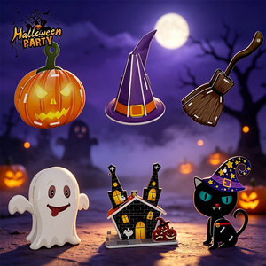 Rompecabezas 3D de Halloween 2026, Juguete DIY para Armar, Estilos Variados, Decoración para Fiestas Infantiles, Juego de Manualidades - Product Image 3