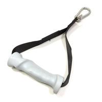 Poignée ergonomique en plastique pour machine à câble, accessoire d'équipement de fitness Pec Deck Fly, poignée de traction pour bande de résistance, gris clair