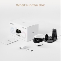 Robot intelligent pour animaux de compagnie Ebo Air 2 avec caméra HD 2K, recharge automatique, contrôle à distance par application pour la surveillance à domicile, jouet interactif et de mouvement