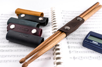 Étui pour baguettes de batterie en cuir véritable, porte-baguettes personnalisé, accessoires de batterie, cadeau pour batteur