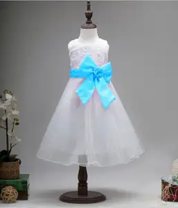 Aliexpress Китай Таиланд стиль оптовая продажа Макси без рукавов для девочек детское праздничное платье с бабочками