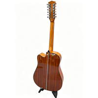 Surpass Music Classic 12 Strings Gloss Wooden Guitar Fine Workmanship Spruce Sapele Acoustic Electric Folk Instrument