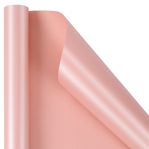Elegant Solid Pink Pearlescent Wrapping Paper Multipurpose <b>Gift</b> Packaging Paper for Wedding Party Anniversary Presents - Product Image 4