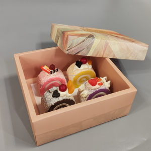 กล่องบรรจุภัณฑ์เค้กแบบตั้งได้เอง ทำจากกระดาษคราฟท์เกรดอาหาร พิมพ์โลโก้ตามสั่ง รีไซเคิลได้ เป็นมิตรกับสิ่งแวดล้อม ขายส่ง หลายแบบ - Product Image 6