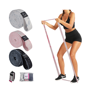 Ikat resistensi olahraga kustom grosir pita resistensi elastis Yoga Strech <span class=keywords><strong>Loop</strong></span> karet resistensi Pull Up bantuan tali resistensi kain - Product Image 1