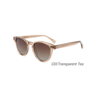 Nouvelles Lunettes de Soleil 2026 Design Rond Personnalisé Protection UV400 Acétate Luxe OEM ODM Lunettes de Soleil Rétro Vente en Gros