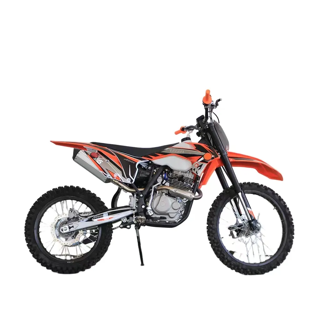 250cc 4 temps monocylindre refroidi par air dirt bike pour adultes