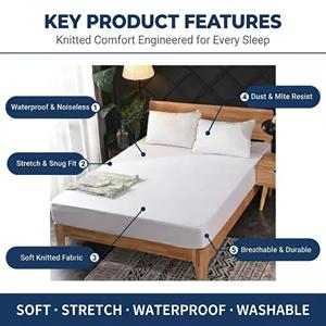 Draps <span class=keywords><strong>de</strong></span> <span class=keywords><strong>lit</strong></span> ajustés tricotés sur mesure, élastiques tout autour, doux et respirants, ensembles <span class=keywords><strong>de</strong></span> literie, vente en gros d'usine - Product Image 5