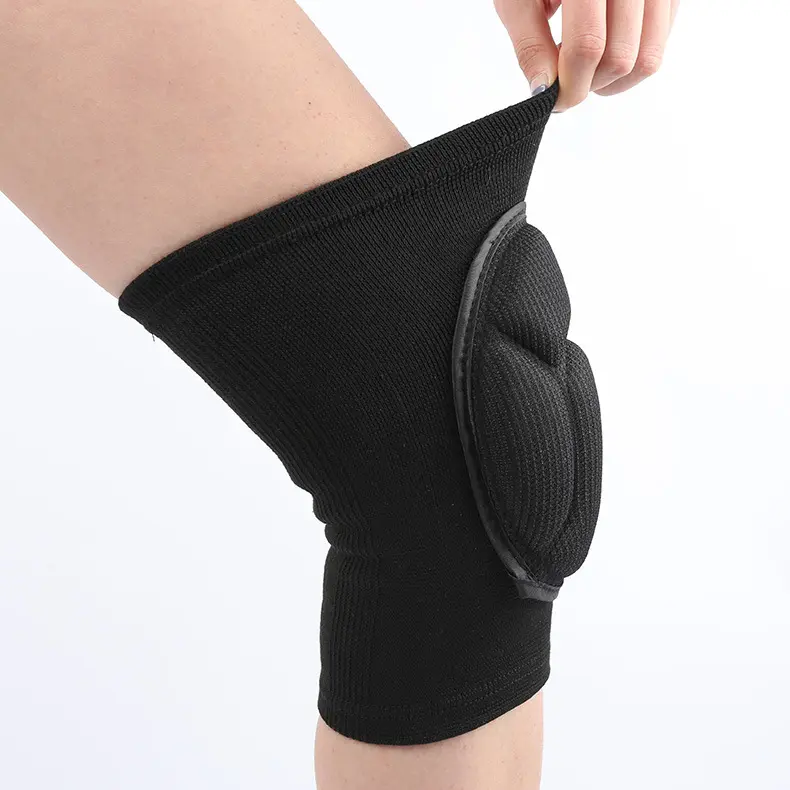 Respirant Élastique Basketball Fitness Gym Workout Running Sport Genou Soutien Manches Coussinets Compression Genouillère