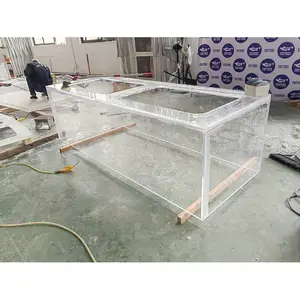 Aluminium Alloy Frame Decoration Wall Mounted Aquarium / Fish Tank