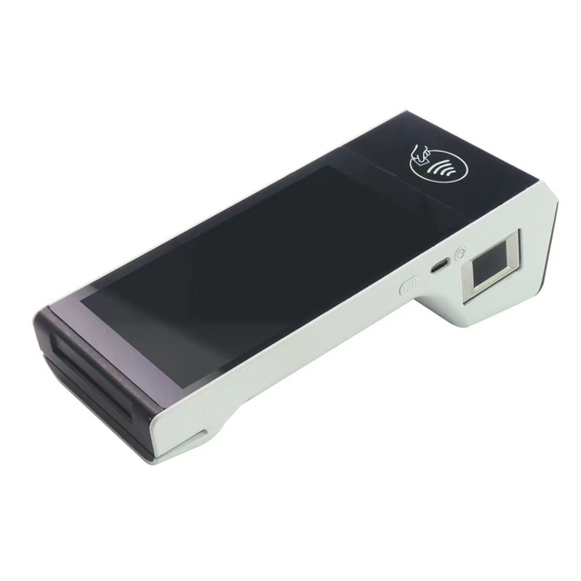 5.5 Inch Mobile Payment Machine Handheld Terminal Android 7.1 POS System with Thermal Printer USB NFC & GPS 1GB RAM