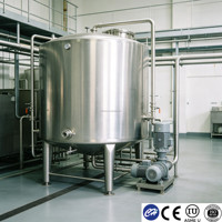 Tanque de Almacenamiento para Procesamiento de Jugos de Frutas de 10000L, Acero Inoxidable de Grado Alimenticio, Certificado ASME, Control de Temperatura, Patas Ajustables