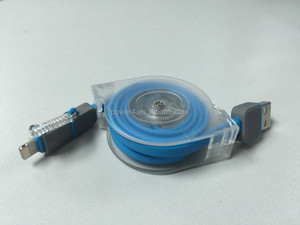 Retráctil Micro USB 2 en <span class=keywords><strong>1</strong></span> a 8pin conector de <span class=keywords><strong>cable</strong></span> de carga usb para teléfonos celulares inteligentes - Product Image 5