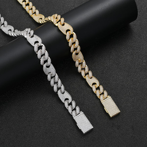 Collar Cubano de 16mm con Cadena de Nariz de Cerdo y Cierre de Caja, Pulsera de Cadena Cubana, Collar de Moda Tanjing Lijing - Product Image 1