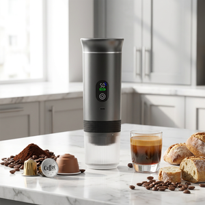 <b>Portable</b> Electric Capsule <b>Coffee</b> <b>Maker</b> 20 Bar Pressure Led display Fully Automatic Espresso <b>Coffee</b> Machine for Travel - Product Image 1