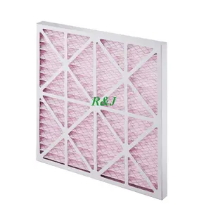 Customized size 20x20x1 Paper cardboard frame merv 8 9 11 13 14 pleated air furnace aur ac filter