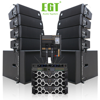 Enceinte Line Array passive EGT E-10 2x10 pouces, puissance stable, vente flash, haute puissance de crête, 80Hz-18KHz, 16 Ohm, contreplaqué de bouleau