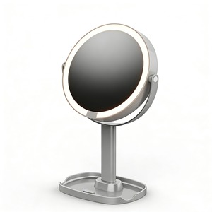 LED Double Sided Makeup <b>Mirror</b> Round <b>Vanity</b> <b>Mirror</b> 10X 20X Magnifying Desktop Beauty <b>Mirror</b> for Bathroom Bedroom - Product Image 4
