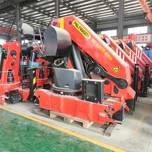 Grue de chantier montée sur camion Spk60002, capacité de levage de 20,6 tonnes, grue à flèche articulée pliable avec une hauteur de levage de 18 m - Product Image 3