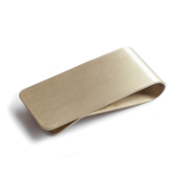 Penjualan Panas Klip Uang Logam Stainless Steel Lipat Tipis Mewah Berkualitas Tinggi dengan Lapisan Nikel Kuningan