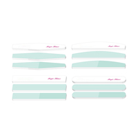 Kit de limes à ongles miniatures personnalisables Grit, bloc de polissage en bois, Power Korea Leopard, lavable, équipement de qualité, bloc noir, qualité 100/180 240/180
