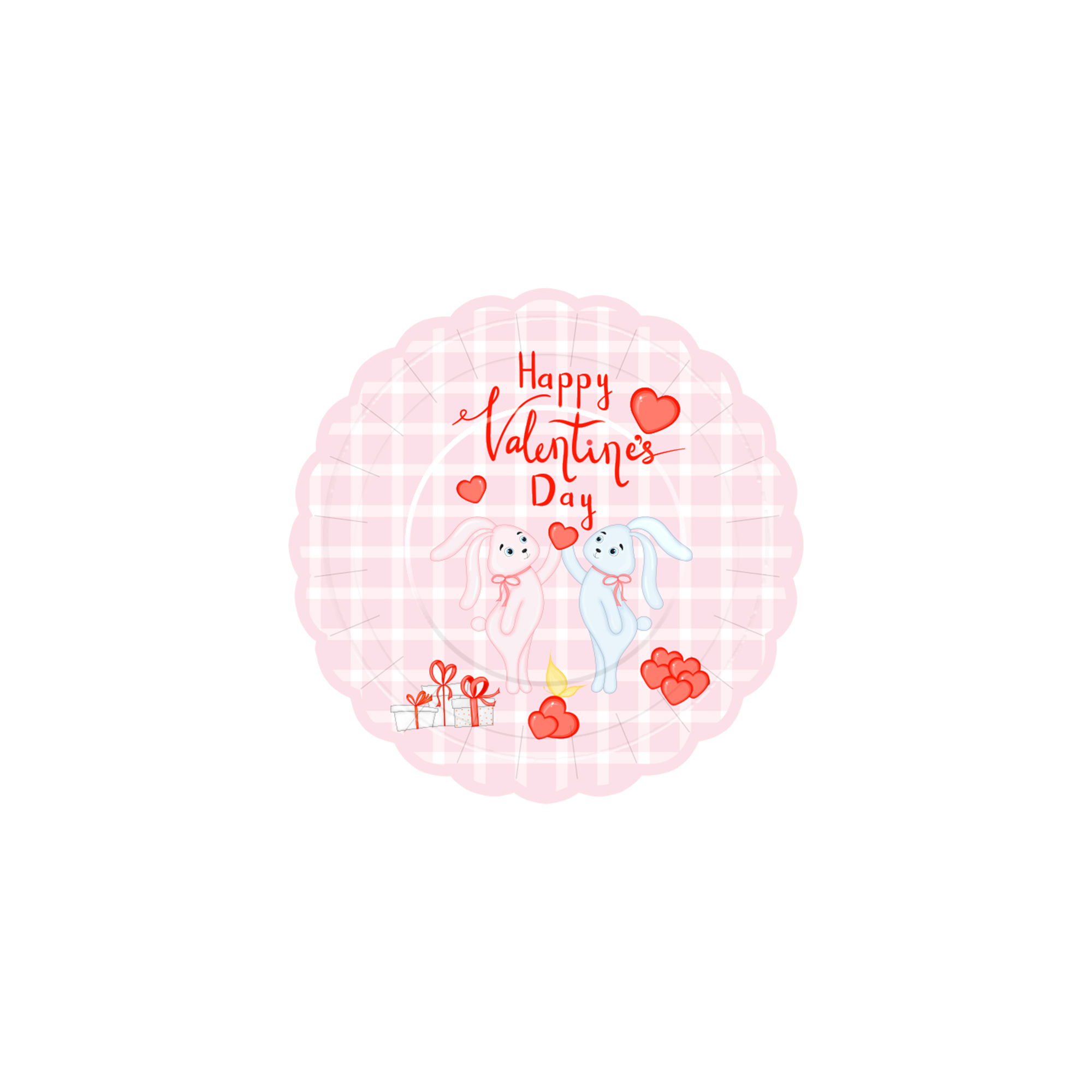 Plato de papel de 7 pulgadas * 8 piezas