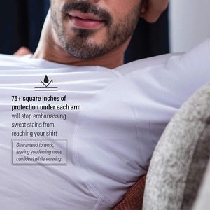 Maglietta Antitraspirante in Bambù e Spandex Enerup Personalizzata, Sottocamicia Antisudore da <span class=keywords><strong>Uomo</strong></span> con Imbottiture Ascellari, T-Shirt Slim Fit - Product Image 4