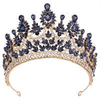 QS Novedad 2024 Corona de Alta Calidad con Pedrería Tiara de Lujo para Boda Joyería para Mujer