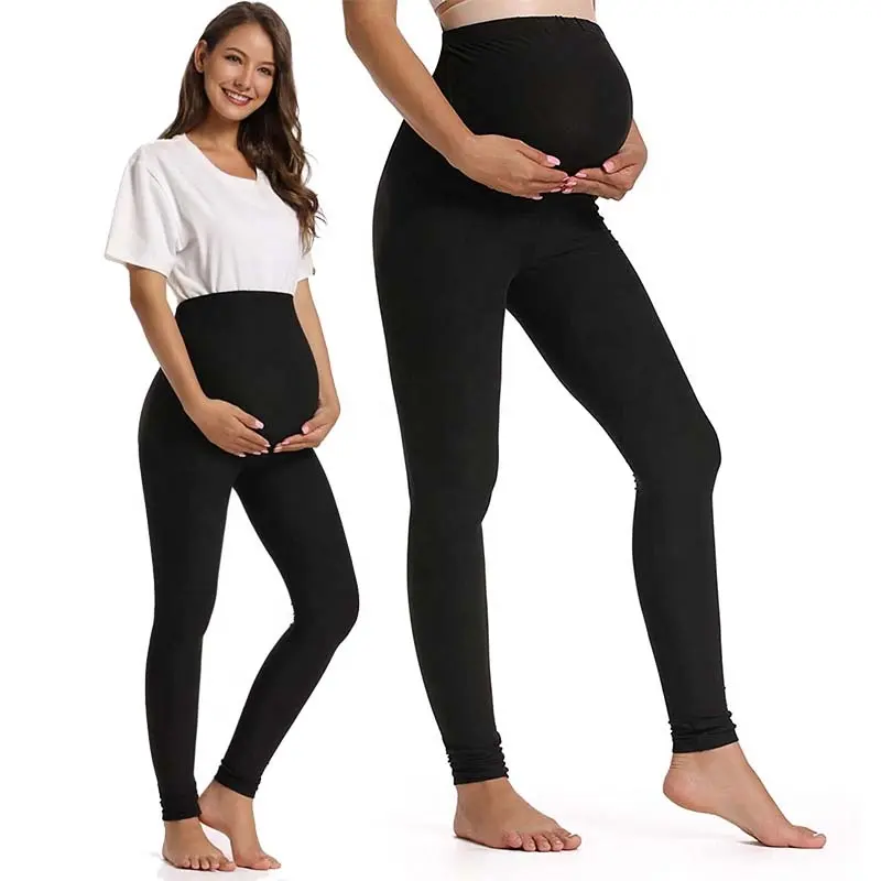 Mutterschaft Mutterschaft Yoga Hose Baumwolle Stretchy Schwangerschaft kleidung Schwangere Strumpfhose Lounge Wear Jogging hose Workout Leggings