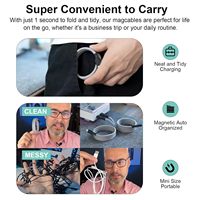 Câble magnétique Type C 60W Chargement Magnétique Cordon USBC Enroulé Chargeur Bio Magnétique Câble de Données Câble Magnétique Usb C à Usb C