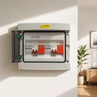 Boîtier de distribution solaire photovoltaïque industriel Winsun certifié CE 500V, 15A/32A, 8-16 prises, intérieur/extérieur IP30, acier inoxydable 304
