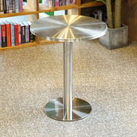 Table d'appoint commerciale en acier inoxydable doré, table à collation pour bar, salon de thé, café, petite table à café créative et moderne