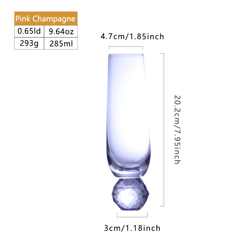 Verre à champagne rose