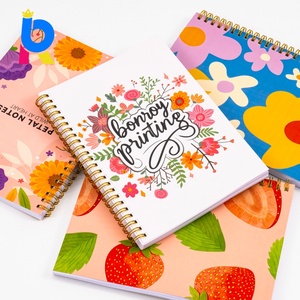 Carnet de notes professionnel A5 personnalisé en gros, 80 feuilles, planificateur à spirale avec couverture en papier, double spirale, pages intérieures épaisses - Product Image 4