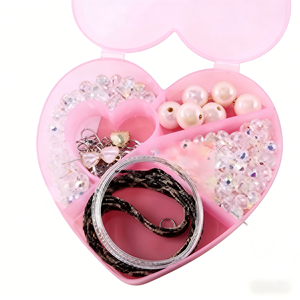 Kit de Cuentas para Collares de Mascotas, Set de Fabricación de Joyería para Mascotas con Forma de Corazón para Perros y Gatos, Suministros de Manualidades para Accesorios de Mascotas - Product Image 6