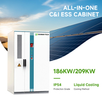 Armoire de stockage d'énergie à refroidissement liquide haute densité énergétique 186 kW 372 kWh