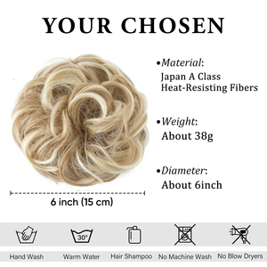 SARLA, peinados sintéticos de verano para mujer, extensiones fáciles de desorden, moño de pelo con banda de goma elástica para moño de Donut, venta al por mayor - Product Image 3