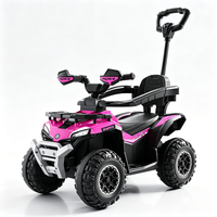 Quad enfant HT M610-1, buggy électrique 12V pour enfants avec barre de poussée parentale, ATV électrique pour enfants pour l'aventure tout-terrain