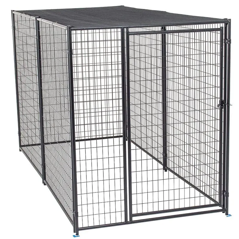 Dog kennel heavy duty galvanized steel pet cages houses large dog cages metal kennels