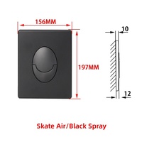 Accessoire WC à panneau dissimulé pour réservoir Skate Air, à double chasse pneumatique et bouton-poussoir, style moderne et minimaliste, vente en gros