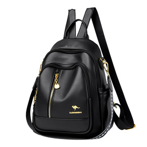 Sac à dos multifonctionnel personnalisé en usine, sac à dos pour ordinateur portable tendance, sac à dos polyvalent en cuir PU pour filles, sac d'école pour adolescentes - Product Image 4