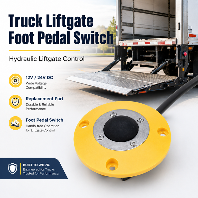 Truck Liftgate Foot Pedal Switch 12V 24V Waterproof Hydraulic Liftgate Foot Control Switch