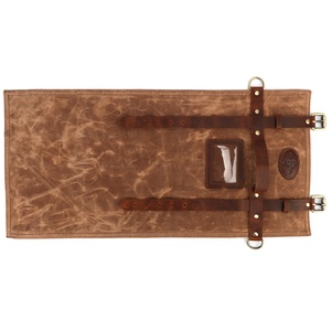 Vitrine <span class=keywords><strong>de</strong></span> couteaux en toile <span class=keywords><strong>de</strong></span> cire <span class=keywords><strong>de</strong></span> style vintage, <span class=keywords><strong>sac</strong></span> <span class=keywords><strong>à</strong></span> rouleaux <span class=keywords><strong>de</strong></span> couteaux <span class=keywords><strong>de</strong></span> chef étanche et résistant, stockage d'outils <span class=keywords><strong>de</strong></span> <span class=keywords><strong>travail</strong></span> durable OEM/ODM - Product Image 4