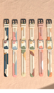 Bracelets de montre en silicone de couleur contrastante Morandi pour <span class=keywords><strong>Huawei</strong></span> Fit Bracelet et bracelet <span class=keywords><strong>6</strong></span> 7 bracelets de qualité - Product Image 5
