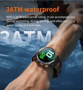 Montre connectée GPS de sport en plein air Ht42 la plus récente 2026 avec lampe de poche, altimètre, baromètre, boussole, étanche 3ATM pour hommes - Product Image 4