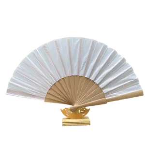 Good Quality Abanicos de mano Customized 23cm Guest Gifts Spain Wooden Folding Fan Paper Wooden Hand Fan