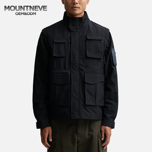 Giacca da lavoro da uomo <span class=keywords><strong>Commando</strong></span> Safari in tela di cotone ecologica, traspirante, antivento, resistente e durevole, con maniche rimovibili - Product Image 2